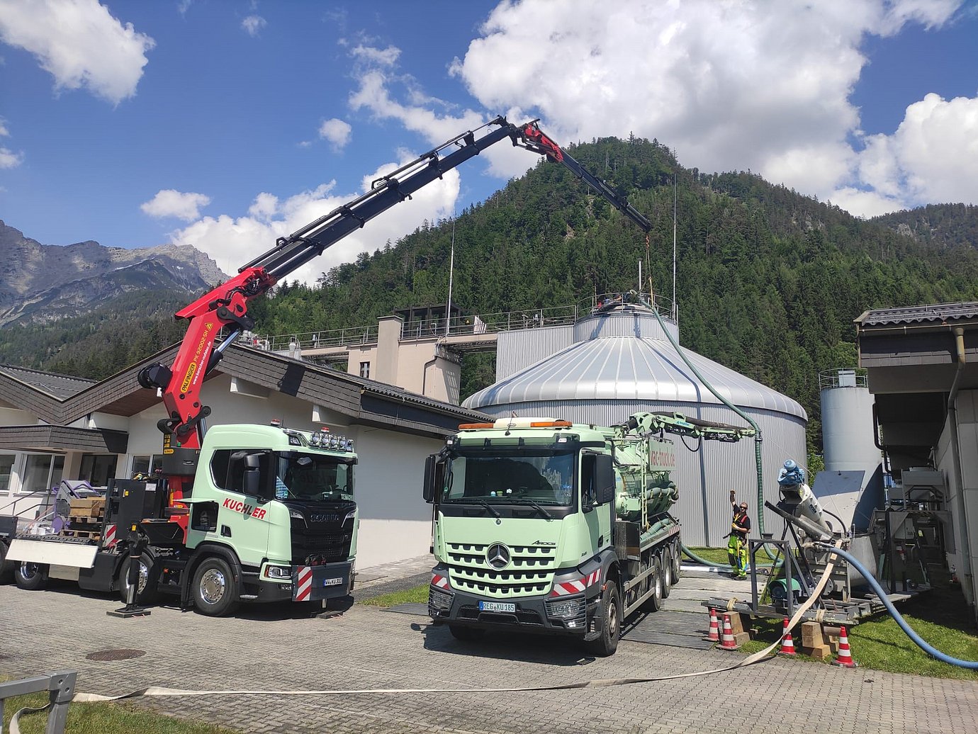 Faulturm Entleerung und Reinigugn