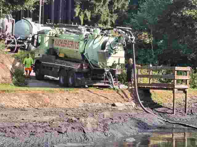 Teichentschlammung im schönen Bayerischen Wald!