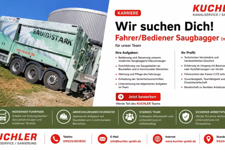 Saugbaggerfahrer (m/w/d)
