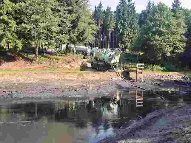 Teichentschlammung im schönen Bayerischen Wald!