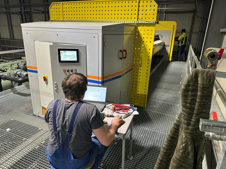 Erfolgreiche Inbetriebnahme der Kammerfilterpresse! 