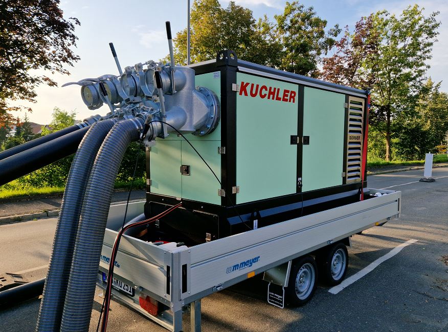 Wasserhaltung Schmutzwasser Kanal